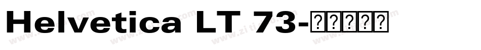 Helvetica LT 73字体转换